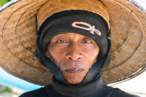 Jimbaran, fisherman with care in the Jimbaran beach Jimbaran, fisherman with care in the Jimbaran beach